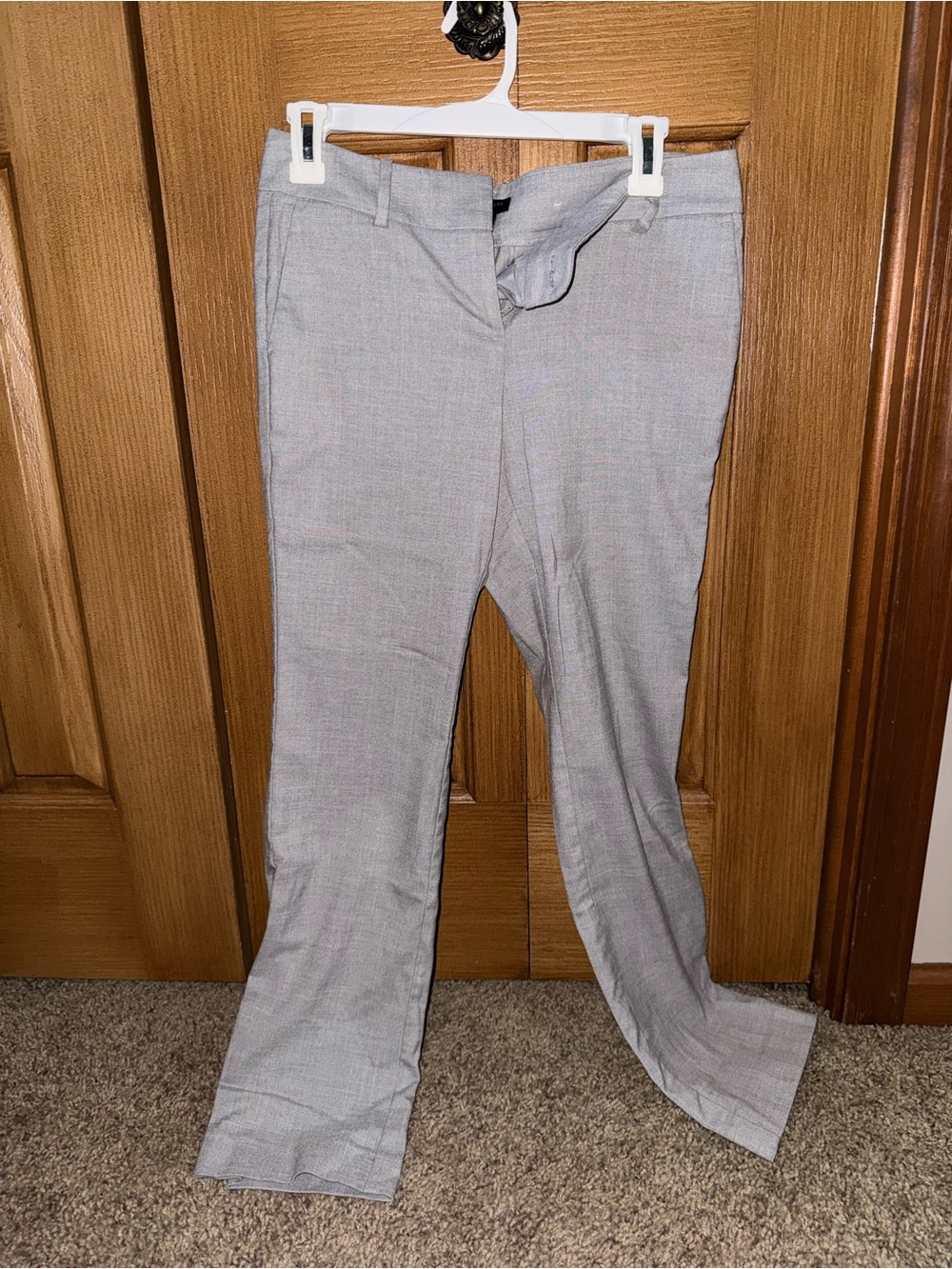 Women’s Gray Dress Pants - Classic Straight Fit